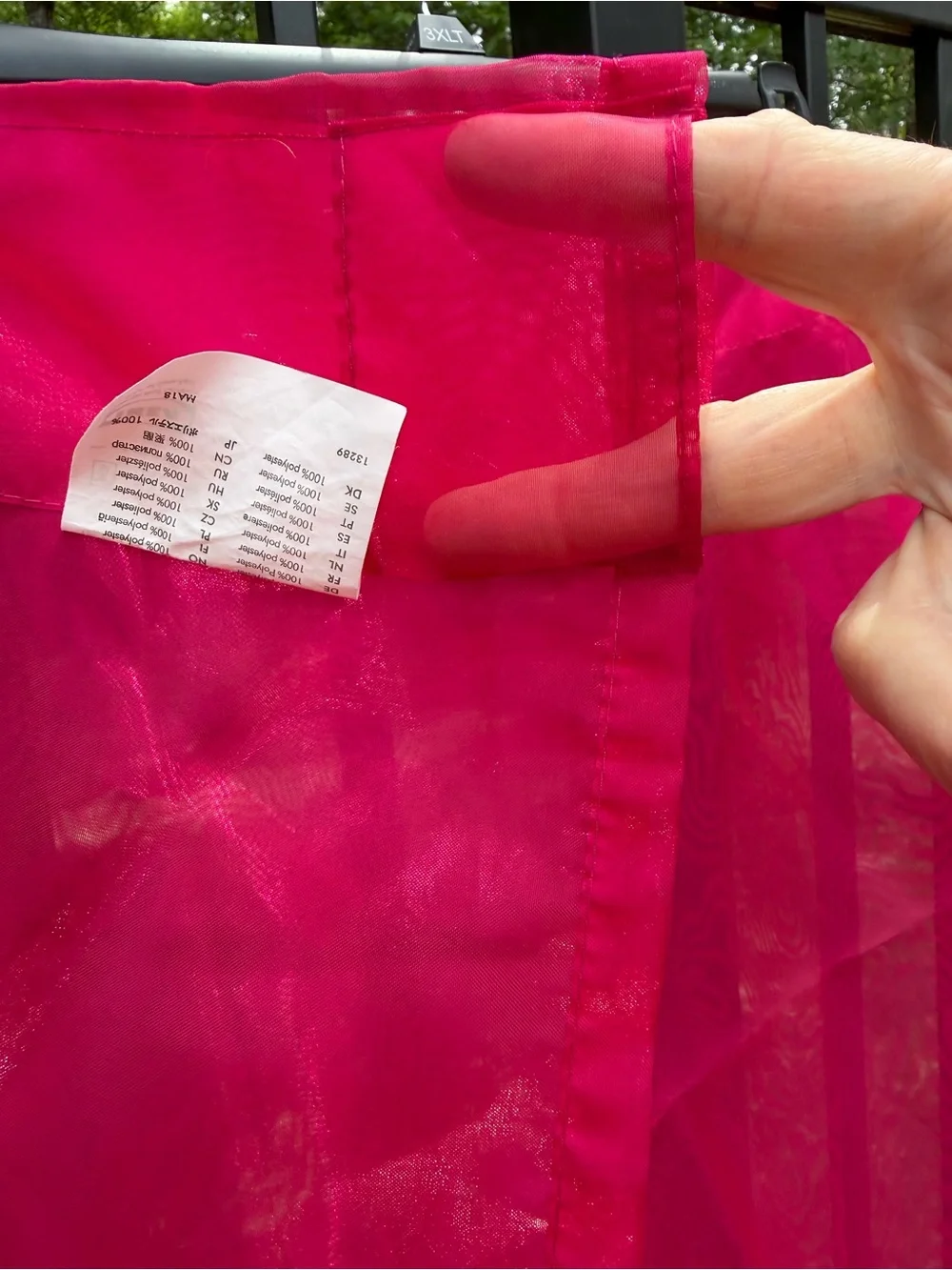 Bright Pink Sheer Window Curtains - Home Accents Ikea Sarita new w/o package